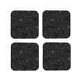 thumbnail image 2 of Balery 4 Pcs Spider Web Blackleather Coasters Set, Drink Table Cup Coasters For Living Room Kitchen Coffee Decor, 2 of 9
