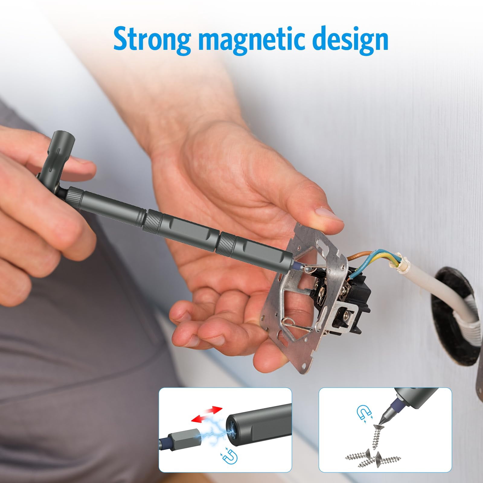 Upgraded 42-in-1 Ratchet & Magnetic Screwdriver Set with T-Handle – Portable Tool Kit for Electronics, Bikes, Furniture & DIY Repairs