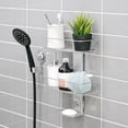 thumbnail image 3 of BATHBEYOND Shower Caddy Suction Cup Tier Shower Shelf - Adjustable Shower Caddy 400 Stainless Steel No-Drilling and Extra Adhesive Sticker for More Stronger Suction, 3 of 7