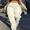 Apricot, variant on Plus Size Women’s Straight Loose Solid Color Long Cargo Pants