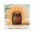 thumbnail image 3 of Space Heater,Portable Heater Fan Indoor Use 1500W/750W ETL Certified Ceramic Small Heater With Thermostat, Home Dorm Office Desktop And Kitchen,BLACK, 3 of 11