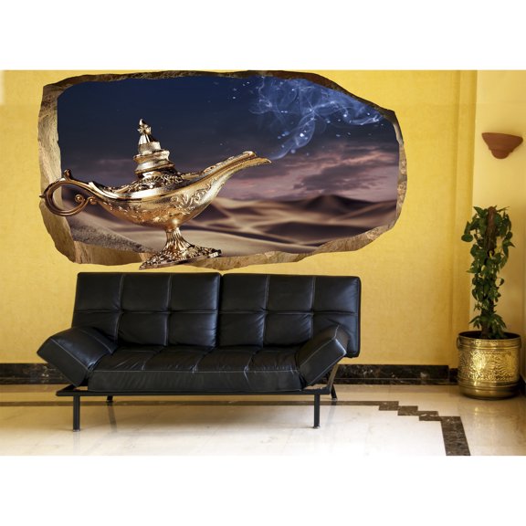 Startonight 3D Mural Wall Art Photo Decor Make A Wish! Amazing Dual View Surprise Wall Mural Wallpaper Fantasy Gift Large 47.24 ‘’ By 86.61 ‘’