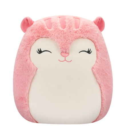 Squishmallows FuzzAMallow Official 12 inch Amina the Pink Squirrel  - Child's Ultra Soft Stuffed Plush Toy