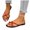 Brown, variant on Lovskoo Womens Plus Size Dress Sandals Pointed Toe Block Heel Comfort Casual Shoes Summer