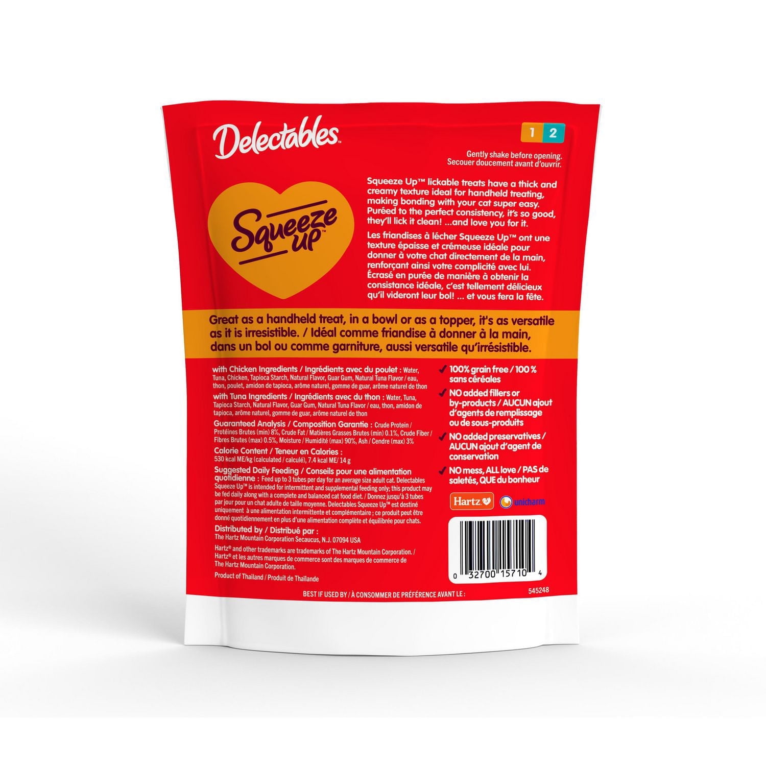 Delectables™ Squeeze Up™ Friandise pour chat au poulet et au thon