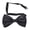 Black, variant on TopTie Mens Pretied Satin Tuxedo Bowtie Bow Tie, Adjustable Band-Red
