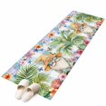 thumbnail image 2 of Summer Gnome Washable Runner Rugs 2'x6', Starfish Shell Butterfly Low Pile Throw Entryway Rug Non-Slip Sturdy Edge Binding Carpet for Indoor Bedside Entrance Bedside, 2 of 9