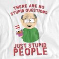 thumbnail image 2 of South Park No Stupid Questions Unisex Adult T-Shirt, White, Large, 2 of 6
