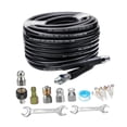 thumbnail image 2 of Kit de limpieza de alcantarillado con chorro de agua, mangueras, accesorios flexibles, riego de patios, reemplazo de césped, herramientas para lavado Estilo A, 2 of 9