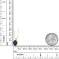 thumbnail image 2 of Gem Stone King 14K Yellow Gold Blue Sapphire Solitaire Pendant Necklace for Women | 3.00 Cttw | Gemstone September Birthstone | Oval 10X8MM | with 18 inch Silver Chain, 2 of 4