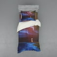 thumbnail image 2 of Ambesonne Fantasy Bedding Set 4 Pcs, Psychedelic Sky Star, Queen, Blue Purple, 2 of 3