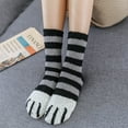 thumbnail image 5 of Milue Women Winter Fuzzy Fluffy Warm Slipper Socks Cute for Cat Paw Floor Sleeping Hos, 5 of 21