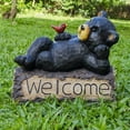 thumbnail image 1 of Bear with Cardinal Garden Welcome Sign Outdoor Garden Decor Yard Statue, 1 of 5