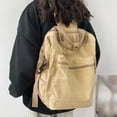 thumbnail image 4 of Fgnfyis Backpack for School Unisex College Students Daily Commute Lightweight Water Washed Casual Shoulder Bag Kids Backpack Khaki, 4 of 5