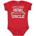 thumbnail image 3 of Inktastic Watching Football with My Uncle Boys or Girls Baby Bodysuit, 3 of 5