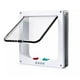 thumbnail image 1 of Solapa de puerta para gatos, puerta mediana con bloqueo de 4 vías para puertas exteriores interiores, puerta para mascotas resistente a la intemperie para gatos, perritos, gatitos y gatitos, 1 of 5