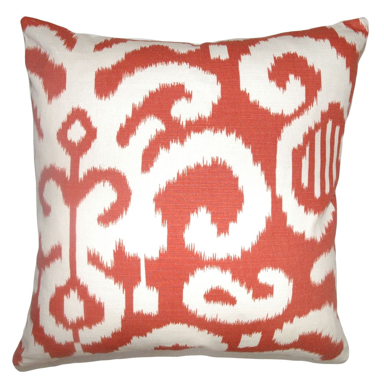 The Pillow Collection Sakon Ikat Bedding Sham Red Brown European//26 x 26