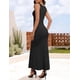 thumbnail image 3 of Vestido formal ZESICA sin mangas para mujer, maxi, negro, talla XL, 3 of 8