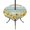 Gray Green, variant on Round Outdoor Tablecloth with Umbrella Hole and Zipper, Sunflower Tablecloth with Elastic Waterproof, Summer Eucalyptus Botanical Floral Brown Wooden Patio Table Covers for 45" - 54" Pool Tables