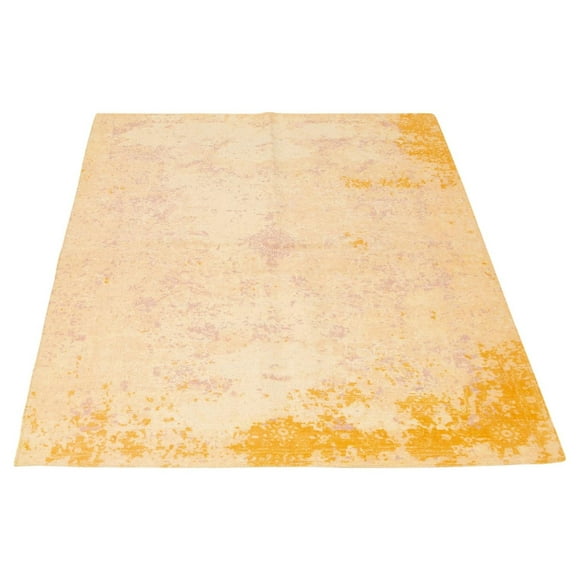 ECARPETGALLERY Tapis Fait à la Main pour Salon, Salle à Manger et Chambre à Coucher Contemporain Collection Surteint coloré 5'2" x 7'9" en Ivoire