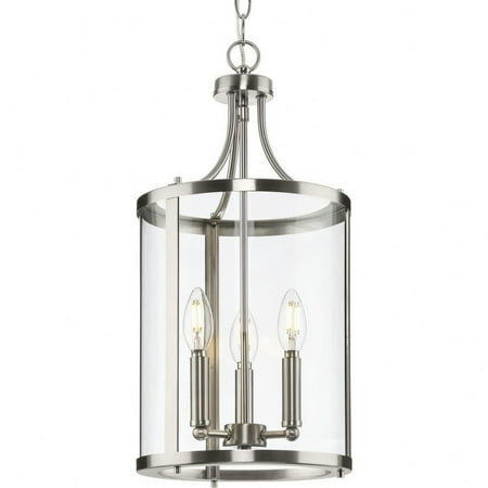 

3 Light Foyer in New Traditional Style-20.75 inches Tall and 10 inches Wide-Brushed Nickel Finish Bailey Street Home 70-Bel-4965297