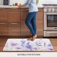thumbnail image 5 of Spring Flowers Doormat Outdoor Entrance 24"x36", Watercolor Idyllic Lavender Purple Plant Absorb Moisture Dirt Door Mats, Non-Slip Rubber Backing Floor Mats Indoor, Low-Profile Front Door Rugs, 5 of 9