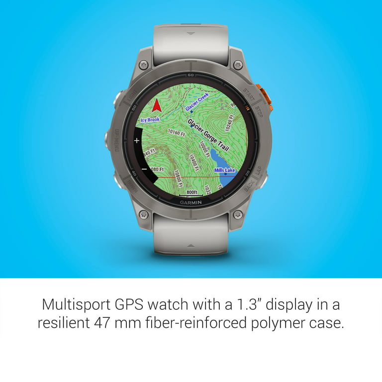 Garmin Fenix 7X Pro Sapphire Solar (Fog Gray/Ember Orange) Multisport GPS  Smartwatch