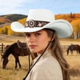 thumbnail image 2 of Chapeau de Cowboy Style Frontière Occidentale pour Usage Quotidien en Extérieur avec Influence Jazz Classique, 2 of 6