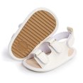 thumbnail image 4 of Penkiiy Baby Boys Girls Sandals Soft Non-Slip Rubber Sole Prewalker Flat Walking Shoes Cool Sandals for Kids 0-6 Months White 2023 Summer Deal, 4 of 9