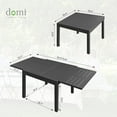 thumbnail image 5 of Domi Outdoor Expandable Dining Table - Rectangular Metal Aluminum Table for 4-6 Persons, Perfect for Garden and Bistro, 5 of 7
