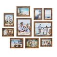 thumbnail image 1 of SONGMICS Marcos de Collage de Fotos, Juego de 10, Dos de 23.6 x 28.6 cm, Cuatro de 16 x 21.1 cm, Cuatro de 13.4 x 18.5 cm, Marrón Rústico, 1 of 5