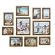 thumbnail image 1 of SONGMICS Marcos de Collage de Fotos, Juego de 10, Dos de 23.6 x 28.6 cm, Cuatro de 16 x 21.1 cm, Cuatro de 13.4 x 18.5 cm, Marrón Rústico, 1 of 5