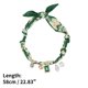 thumbnail image 3 of Ofertas Únicas 1 Pc Collar de Bufanda Duradero con Encanto, Corbata Ajustable, Choker Declarativo para Mujeres Verde Blanco, 3 of 5
