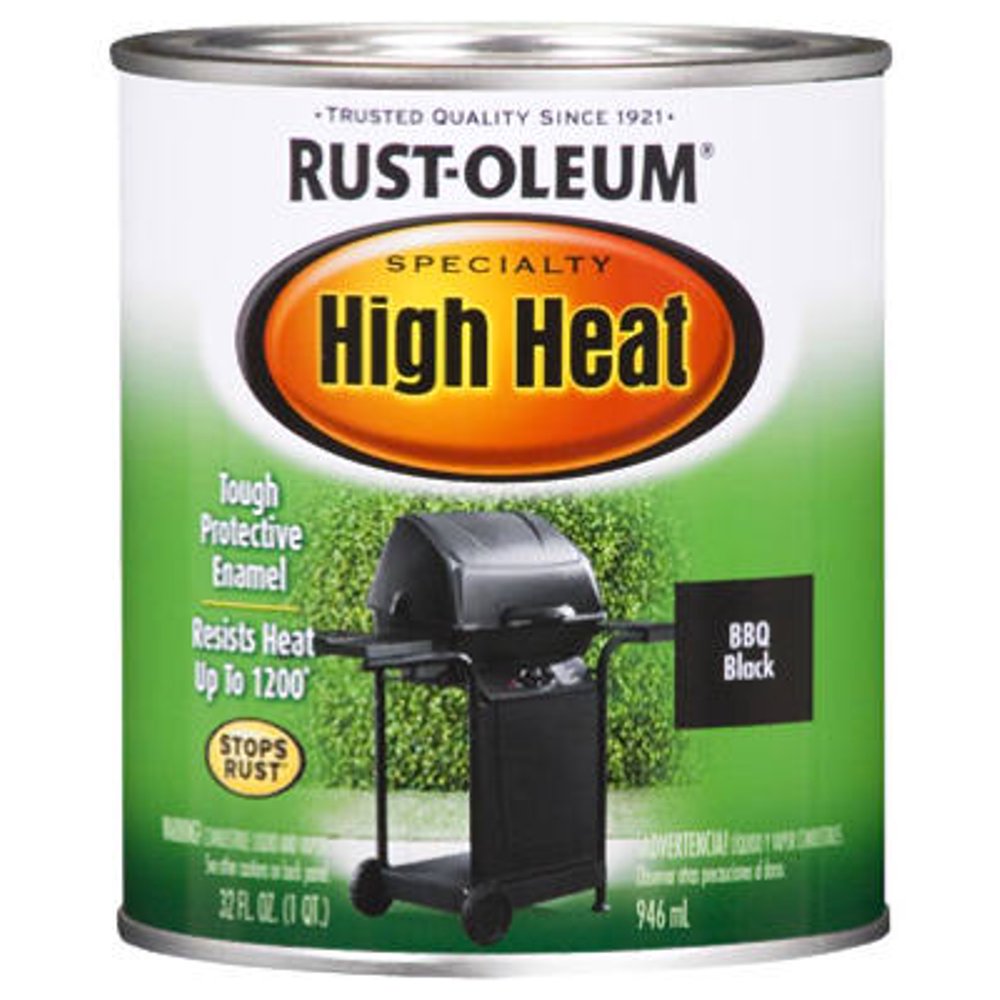 QT BBQ Black Satin High Heat Paint