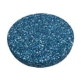 thumbnail image 1 of Disketp Blue Glitter Funda Redonda para Taburete, Funda de Cojín para Silla de Bar Suave y Elástica-14 inch, 1 of 7