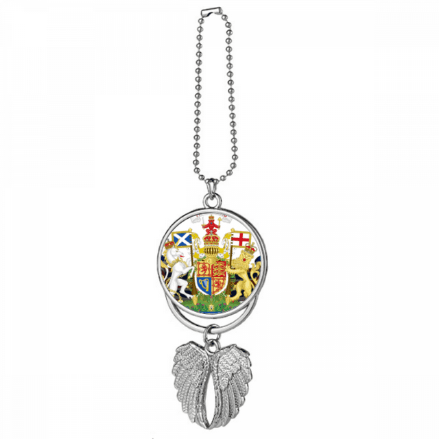 Emblème National du Royaume-Uni Pays Symbole Argent Aile Voiture Pendentif Décoration