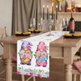 thumbnail image 2 of Table Runners 70 Inches Long Dress Scarves, Spring Gnomes Farmhouse Coffee/Dining/Kitchen Table Decor, Holiday Table Runner, Botanical Rose Flower Leaves Butterfly 13x70 Inch, 2 of 9