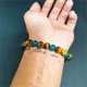 thumbnail image 4 of Ojo de Tigre Piedra Pulsera Semi Piedra Joyería El contraste de colores de oro y azul oscuro crear un accesorio llamativo y de moda., 4 of 6
