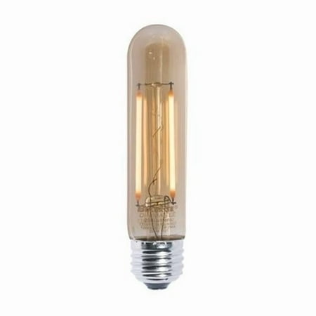 Pack of (2) 3 Watt Dimmable Antique Glass Finish T9 LED Light Bulbs with Medium (E26) Base 2100K Amber Light 200 Lumens