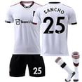 thumbnail image 1 of Nueva Temporada 22-23 Manchester United Visitante Niños Adultos Fútbol Soccer Jersey Trainin Jersey Suit-Sancho NO.25-Kids 22(120-130CM) BmatwkZeng Bmatwk Jersey, 1 of 2