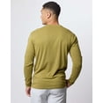 thumbnail image 3 of 3 Pack Men's Cotton Long Sleeve Pocket T Shirts Crew Neck Athletic Workout, 3 of 6