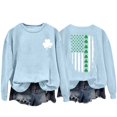 thumbnail image 1 of DondPO Chandail en Molleton de la Saint-Patrick pour Femmes, Sweat à Capuche Amusant, Col Rond, Manches Longues, Pull d'Automne, Chemises de la Saint-Patrick, Chandail en Molleton Surdimensionné pour Femmes, Bleu TG en Solde!, 1 of 4