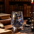 thumbnail image 4 of Witch Stemless Wine Glass Set, 6 Piece Gothic Crystal Ball Glass Cups for Halloween, Witch Themed Stemless Tumbler for Witchy Decor and Party Drinking, Vintage Style, 4 of 7