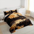 thumbnail image 3 of Manfei Teens Wildlife Deer Full Size Comforter Sets, Farmhouse Animal Bedding Comforter Set, Rustic Countryside Reversible Bedding Sets, Lightweight Room Decor, 3-Piece, 3 of 8