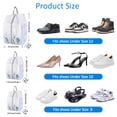 thumbnail image 2 of Bolsas para zapatos SelfTek Travel, paquete de 6, impermeables para la familia, 2 of 7