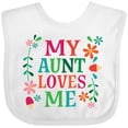 thumbnail image 3 of Inktastic My Aunt Loves Me Niece Boys or Girls Baby Bib, 3 of 4