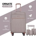 thumbnail image 2 of Travelhouse 3 Piece Luggage Set Softside Expandable Lightweight Suitcase with Spinner Wheels.(Khaki), 2 of 10