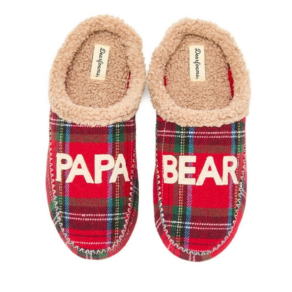 Dearfoams Men's Papa Bear Clog Slipper