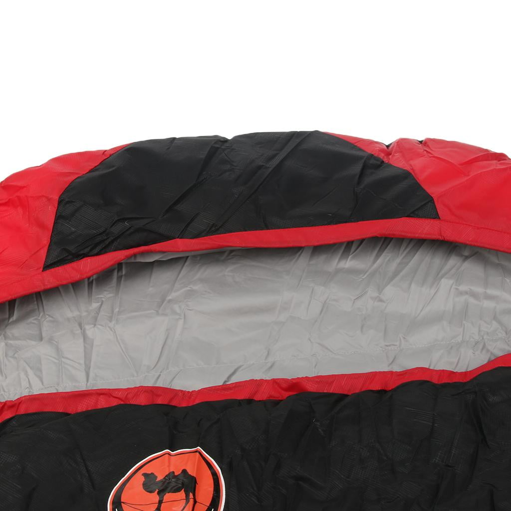 Wswqop Waterproof Envelope Sleeping Bag Suit Quilt Camping Warm Blanket Red