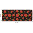 thumbnail image 7 of Red Strawberry Plants Fruit Pattern Black Pattern Kitchen Rug Mat,Kitchen Runner Rugs Non Skid Washable,Decorative Kitchen Floor Mats for Kitchen,Sink,Laundry,17"x47.2", 7 of 7